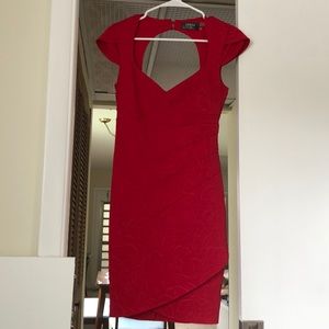 Guess red dress, fitted